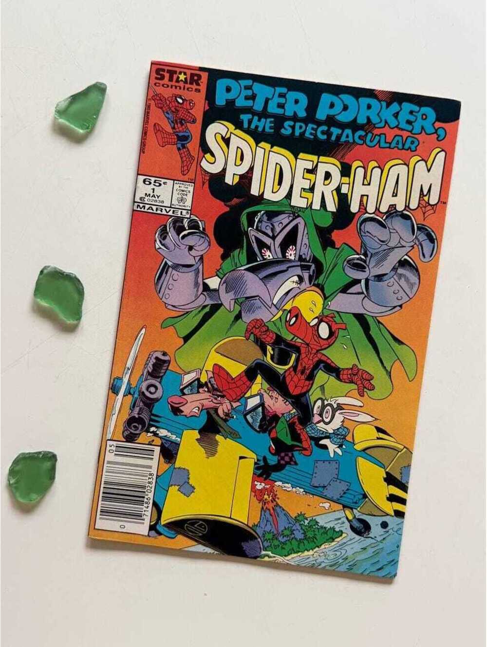 Peter Porker Spider-Ham #1 (1985) 1 st Solo Series, Comic Book, 1st Ducktor Doom